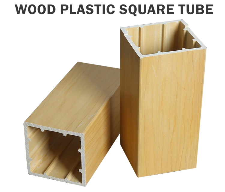 50X50 mm High Quality Hollow Square WPC Timber PVC Tube for Interior Decoration