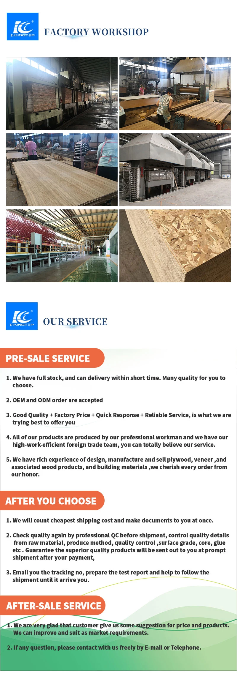 Hardwood 9mm OSB 2/OSB 3 Wood Board Used for Decoration/Wall/ Furniture