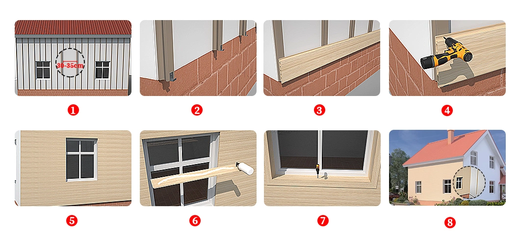 219mm*26mm Waterproof Outdoor Co-Extrusion The Great Wall Board WPC Cladding