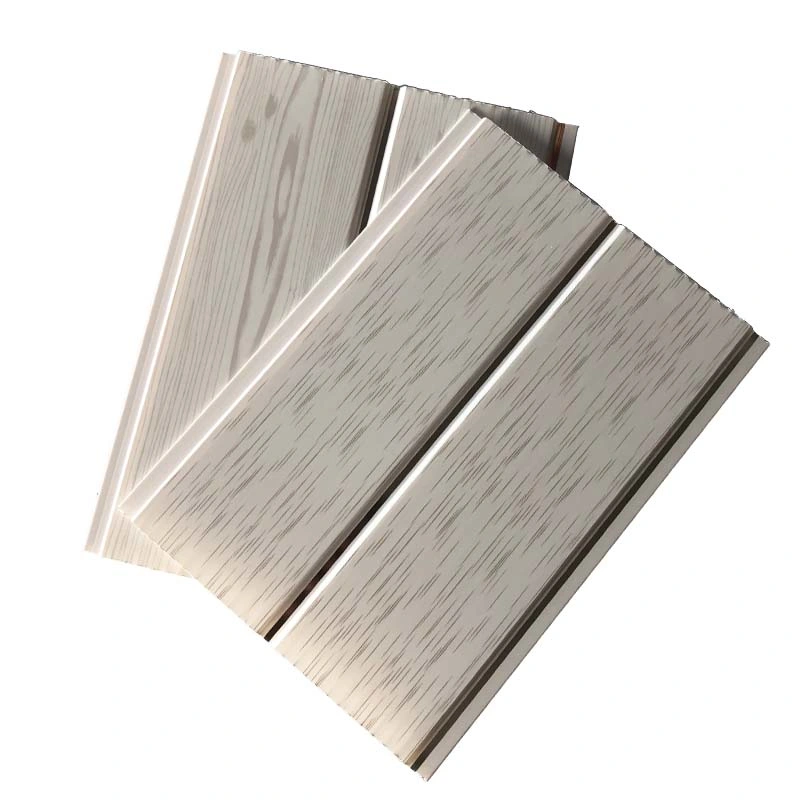 Fireproof Waterproof Wood PVC Ceiling Panels Decorative Flute Wood Plastic Composite Wall Panel WPC Cladding