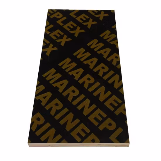 Marineplex 1220X2440X18mm Marrón/Negro Madera contrachapada con revestimiento de película/Marina /Madera contrachapada de encofrado/ con núcleo completo/Núcleo de unión de dedos Materiales de construcción de encofrado de construcción