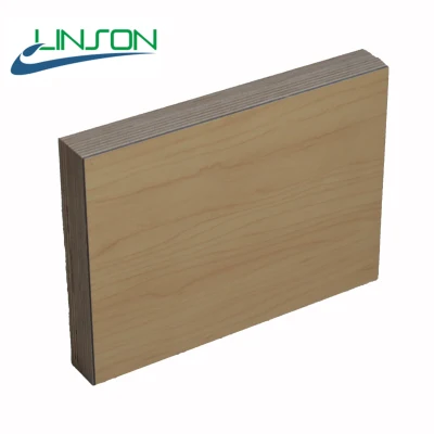 Madera contrachapada de calidad de grado de muebles para gabinete, mesa de comedor con HPL de tamaño doble