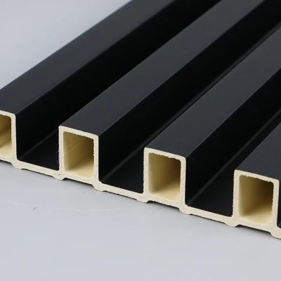 Venta superior Nuevos paneles Rejillas de madera Panel de pared interior de PVC 3D WPC