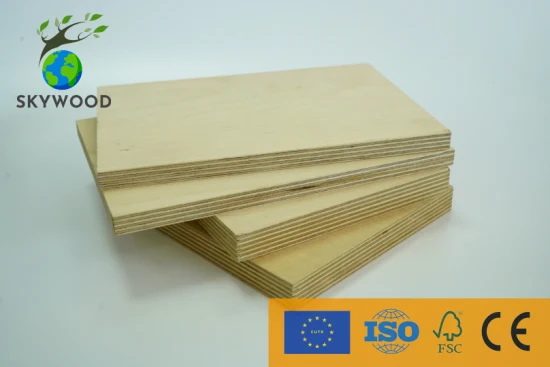 Venta al por mayor de fábrica de China Precios de madera contrachapada Madera Carbp2/FSC/CE 16/18 mm E1 Pegamento/Muebles laminados Contrachapado comercial con núcleo de álamo/Okoume/Pino/Cara de abedul/Reverso