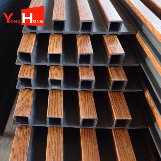 Panel de pared de PVC compuesto de madera y plástico, techo de panel de pared interior de PVC de WPC a la venta