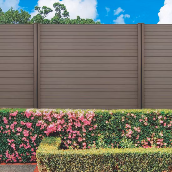 Cerca de madera plástica compuesta WPC de la instalación fácil privada al aire libre impermeable